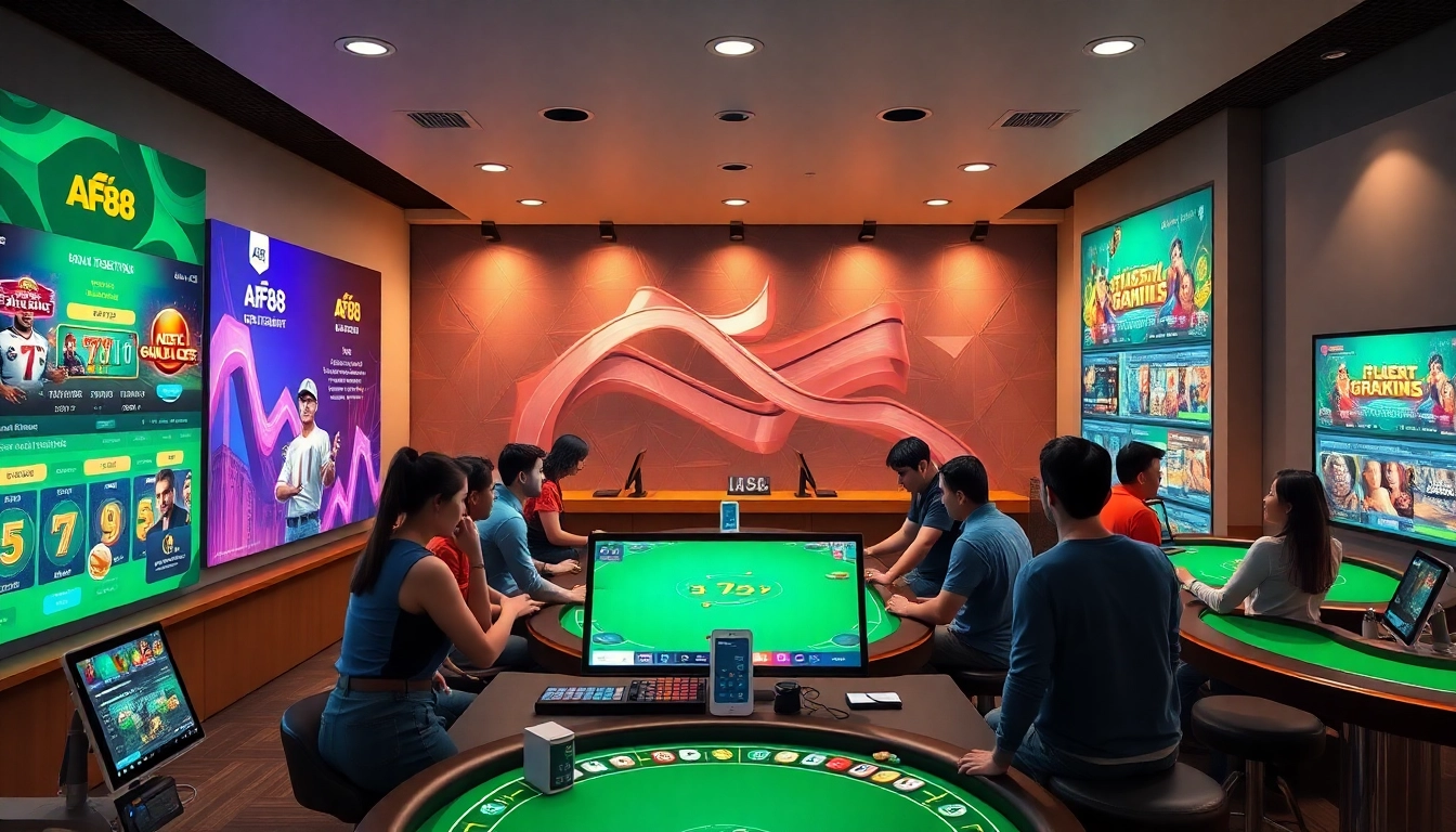 AF88 online gambling platform showcasing diverse games and easy navigation