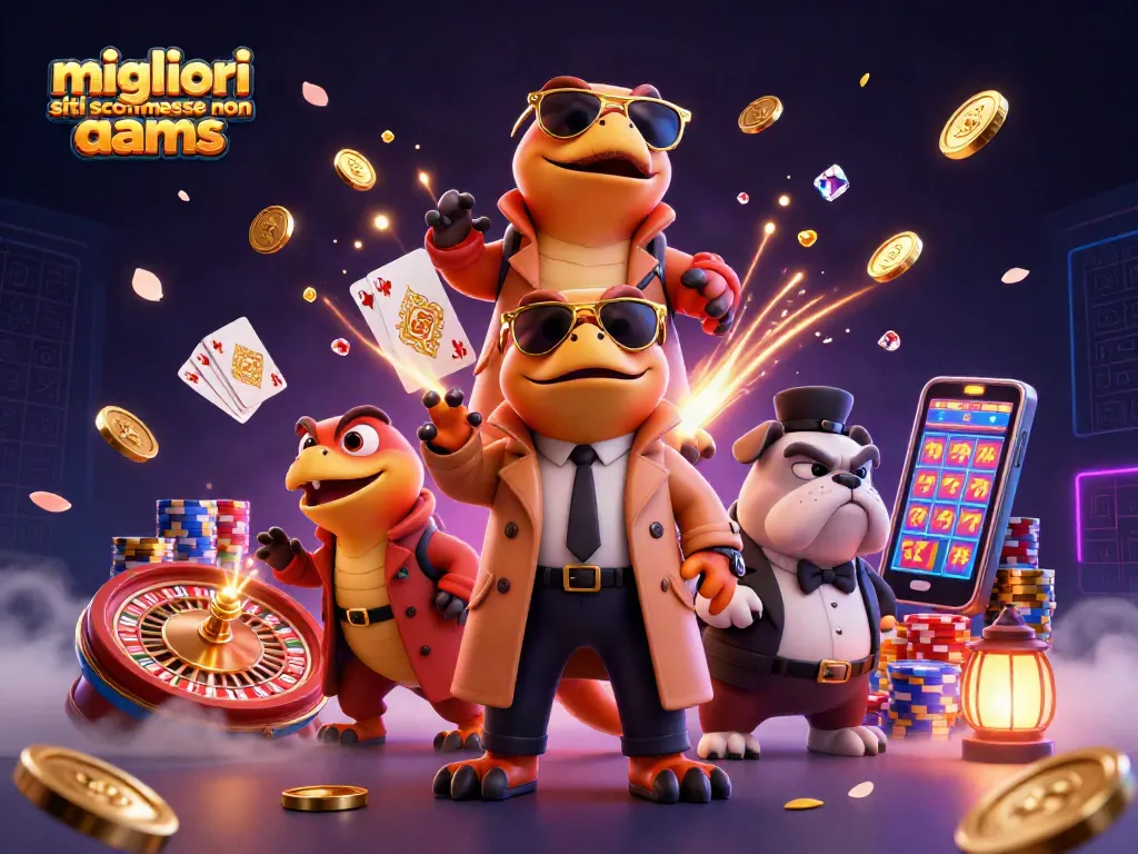Scopri i migliori siti scommesse non AAMS con divertenti raptors mentre tentano di entrare in un casinò VIP.