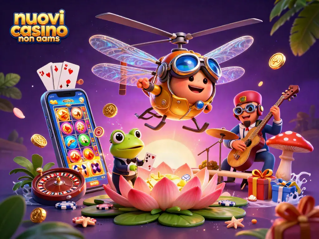 Visualizza la nostra illustrazione sui nuovi casino non AAMS con entusiasmo e giochi entusiasmanti.