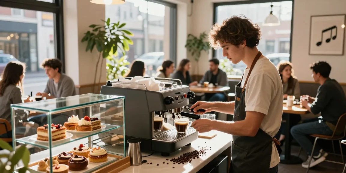 Barista brewing coffee at a cozy cafe, showcasing the vibrant atmosphere and https://forumup.org/shop/search.php?ca_id=&addr1=&addr2=&addr3=&schKeyword= coffee experience.