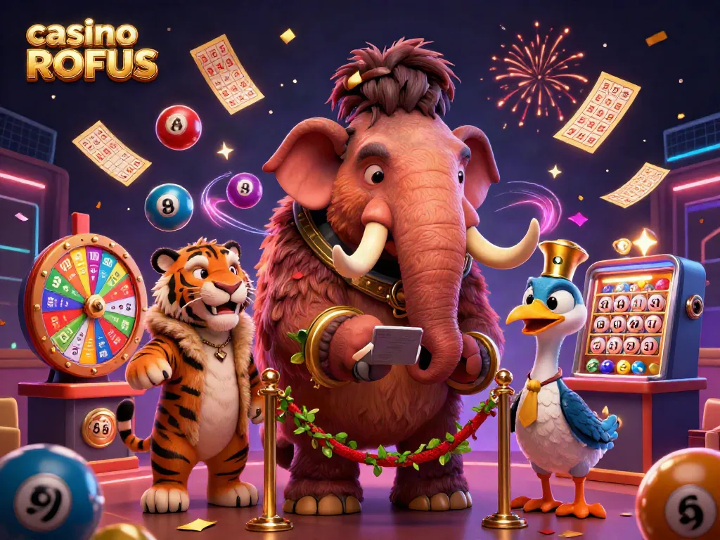 Engage at casino uden om ROFUS with vibrant lottery elements and an energetic casino scene.