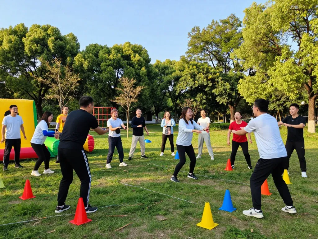 Engaging outbound jogja activities fostering teamwork and motivation in a vibrant outdoor setting.