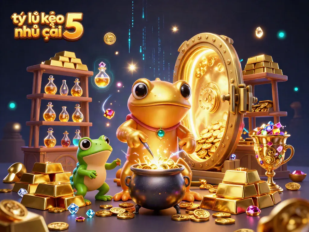 Place bets confidently with tỷ lệ kèo nhà cái 5 while witnessing magical transformations in a vibrant 3D casino scene.