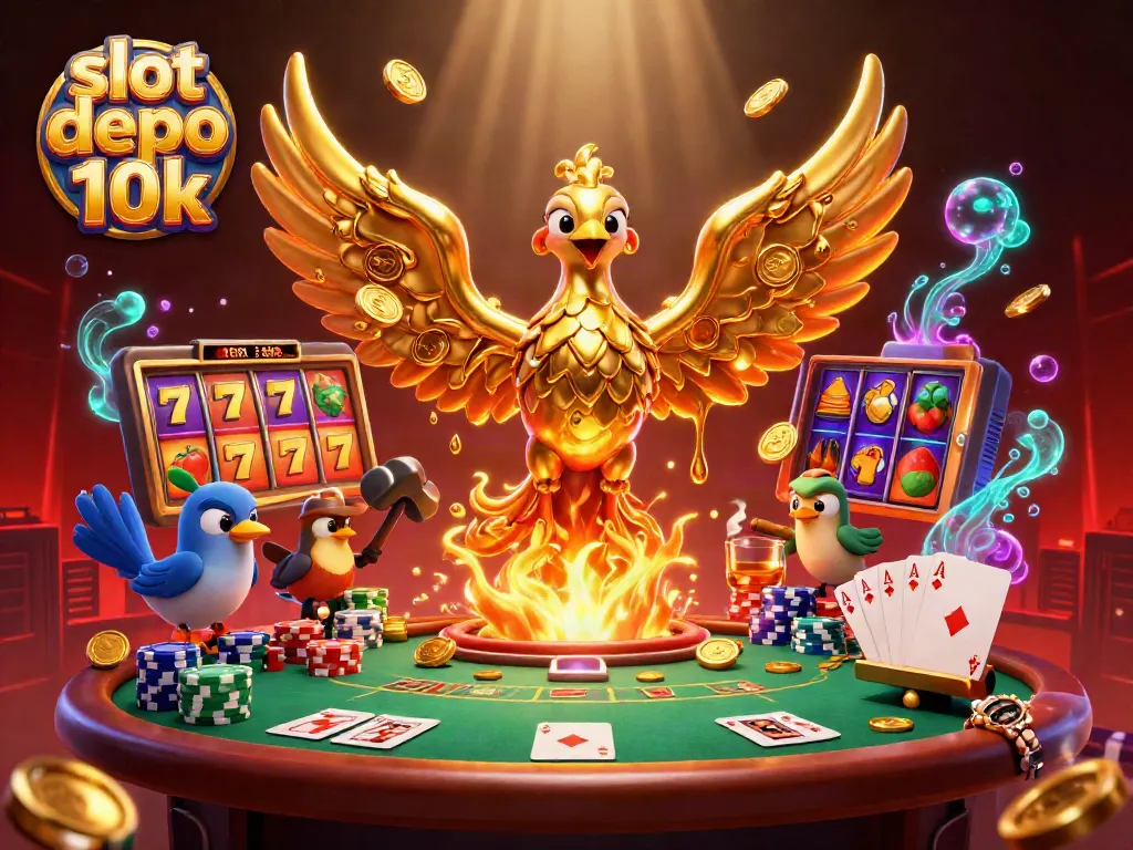 Play the exciting slot depo 10k with vibrant slots and captivating jackpots set in a dynamic casino environment.