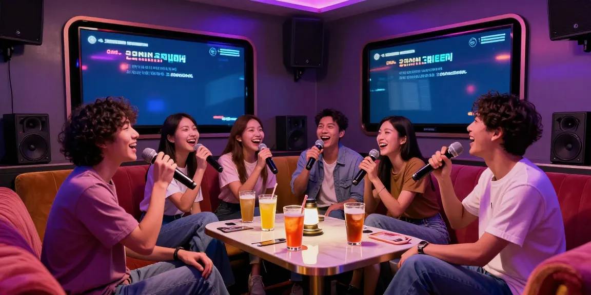 강남 달토에서 친구들과 즐기는 활기찬 가라오케 풍경