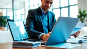 카드 현금화에 대한 상담을 진행하는 전문가와 사무실 환경