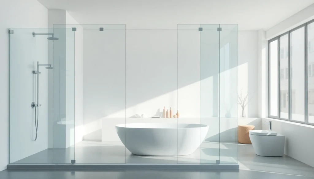 Elegante sonni Duschkabine in modernem Badezimmer mit klaren Linien und hellem Design.