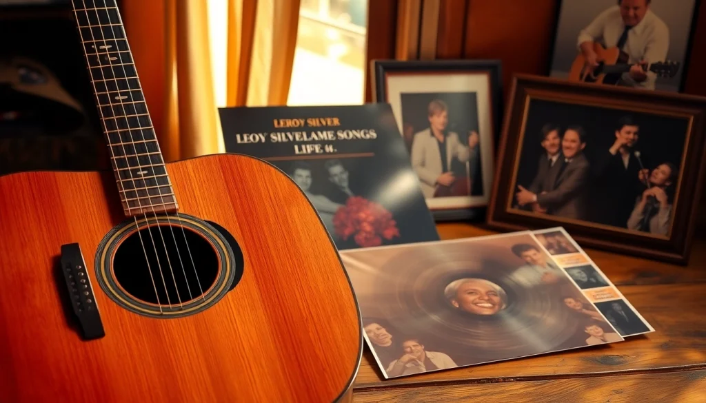 Leroy Silver's musical legacy highlighted through memorabilia and heartfelt tribute setup.