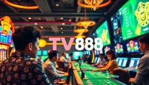 Engaging scene at TV88 online casino showcasing players enjoying various games while ensuring a safe and trusted environment.