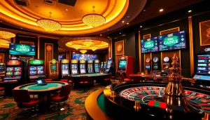 Players enjoying exciting games on the GO8 online casino platform with vibrant tables and slot machines.