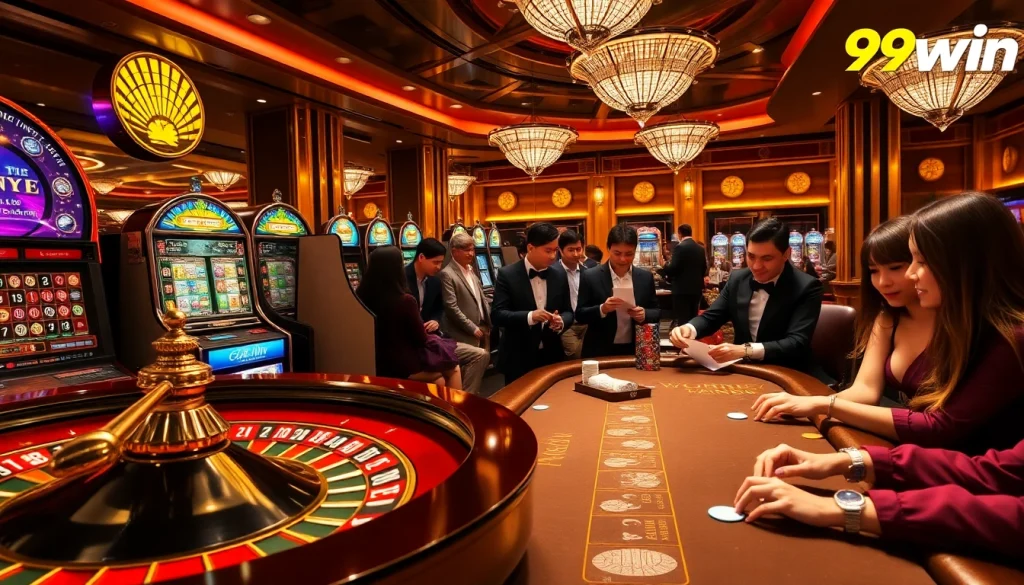 Experience thrilling gameplay at 99win with vibrant casino elements and lively betting activity.