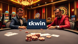 Engaged players enjoying a high-stakes poker game at kkwin.black online interface, showcasing excitement and strategy.