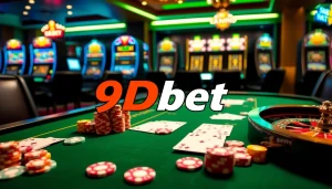 Experience the thrill of 9Dbet with vibrant casino games and joyful players.
