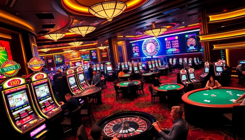 Experience the thrill of gambling at https://rr88.pizza/ with lively casino tables and vibrant slot machines.