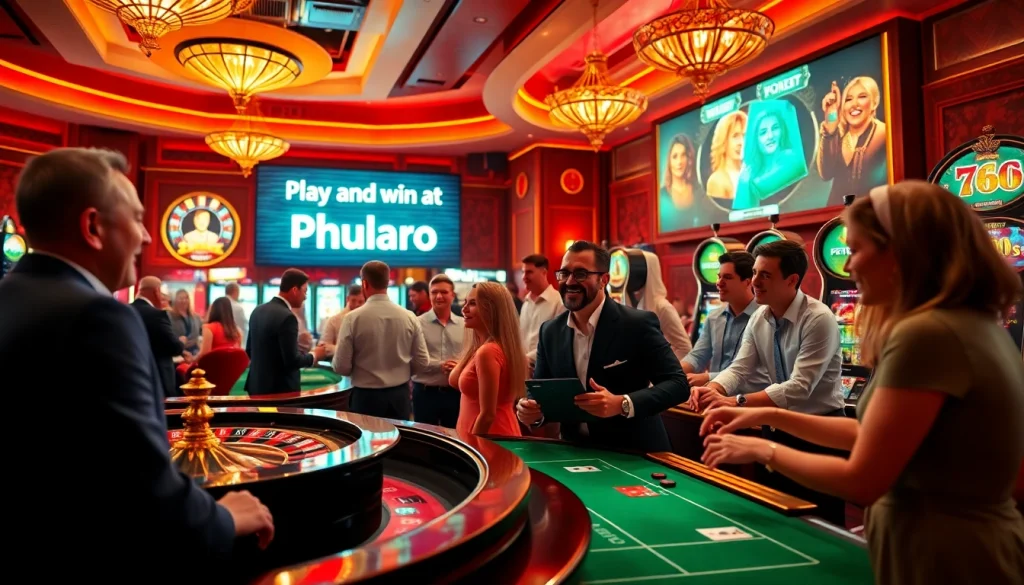 Play and win at Phlaro in an engaging online casino setting filled with excitement and diverse players.