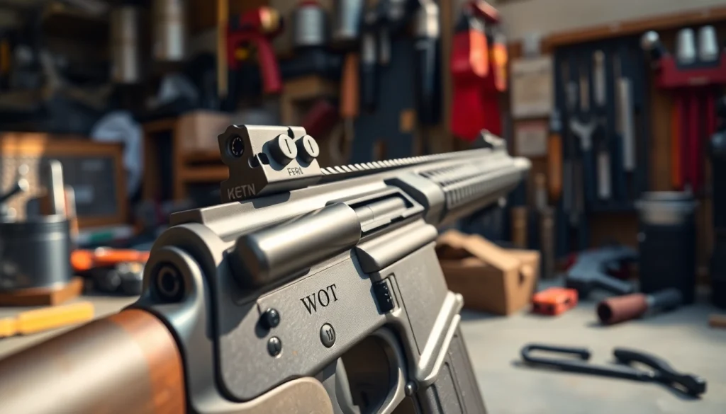 Showcasing a high-quality Wot trigger in a professional setting, highlighting its craftsmanship.