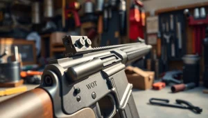 Showcasing a high-quality Wot trigger in a professional setting, highlighting its craftsmanship.