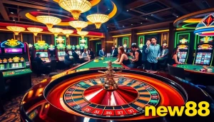 Experience the excitement of gambling at new88 with vibrant casino elements and engaging gameplay.