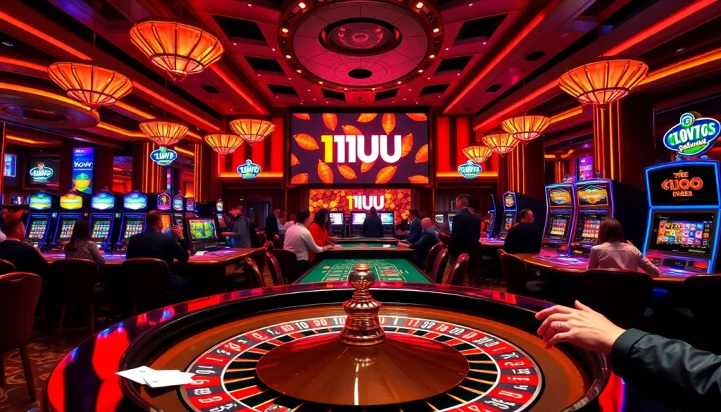 Experience the thrill of casino gaming with 11UU as players engage at roulette tables.