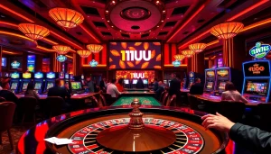 Experience the thrill of casino gaming with 11UU as players engage at roulette tables.