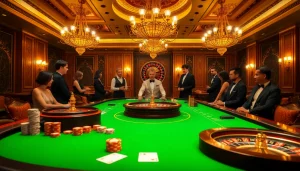 Experience luxury gaming at trang chủ nh88 with vibrant casino tables and engaging players.