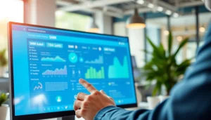 Utilize a facebook smm panel to boost social media engagement in a vibrant office setting.