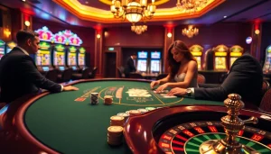 Experience the thrill of 32WIN with exciting poker and slot games in a luxurious casino setting.