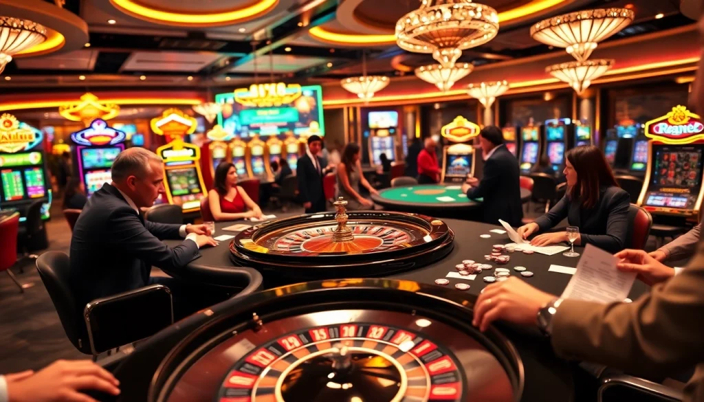 Players celebrating wins at S8 casino games, showcasing excitement and luxury.