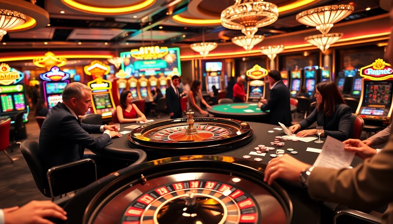 Players celebrating wins at S8 casino games, showcasing excitement and luxury.