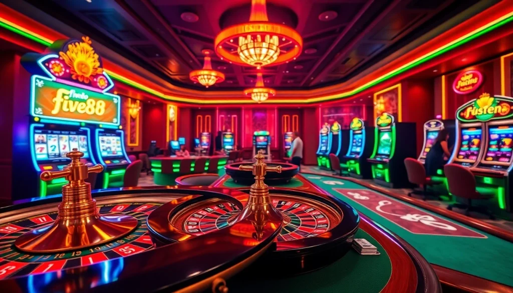 Experience the thrill of gambling at Five88.foo with vibrant casino games and professional environments.