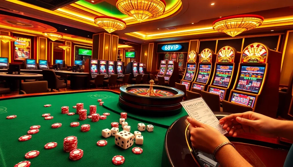 Exciting online gambling experience at https://68vip.one/ with dynamic casino tables and sleek interfaces.