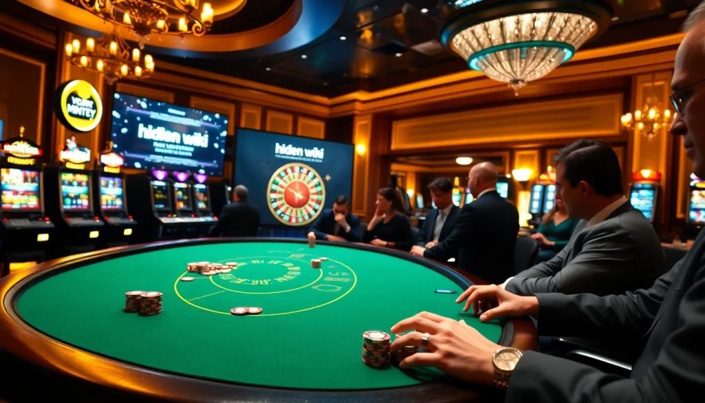 Experience gambling strategy at the hidden wiki poker table with vibrant chips and excitement.
