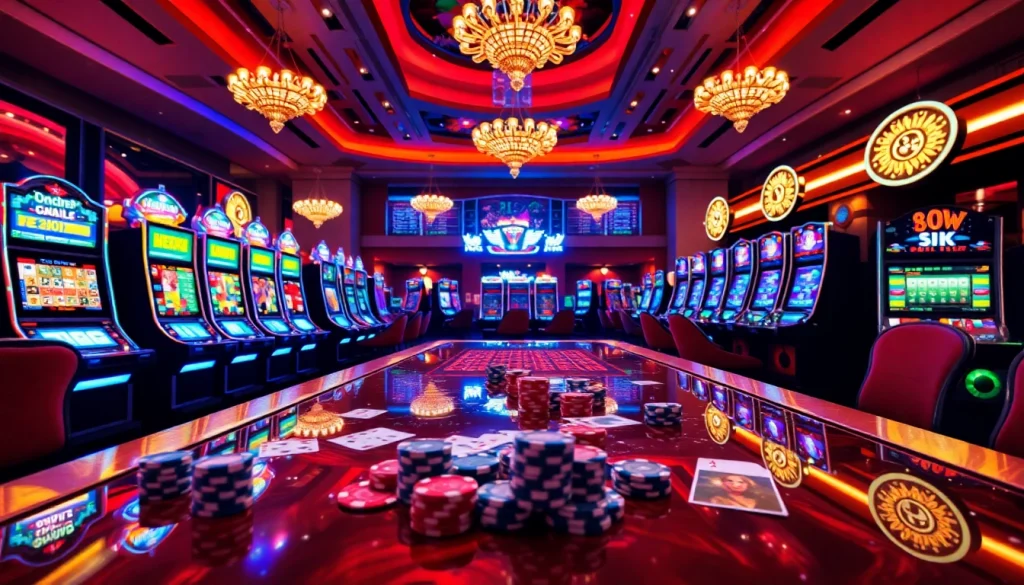 Experience thrilling online gaming excitement at 8daywin.live with vibrant casino tables and winning moments.