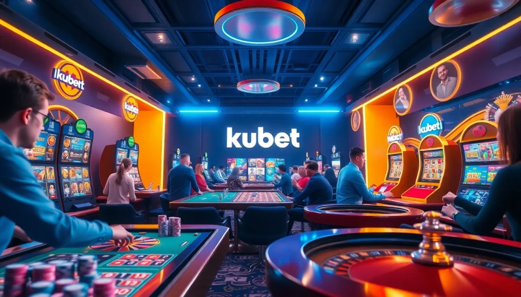 Kubet online casino with players engaging in games, showcasing excitement and innovation.