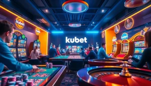 Kubet online casino with players engaging in games, showcasing excitement and innovation.