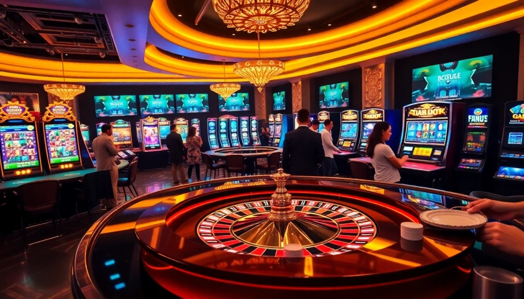 Experience the thrill of crypto online casinos with vibrant gaming tables and interactive roulette.