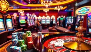 Experience the excitement of go99 with vibrant casino gameplay featuring chips and cards.