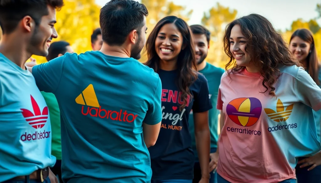 Įmonių marškinėliai pagal užsakymą rodomi komandos formavimo metu