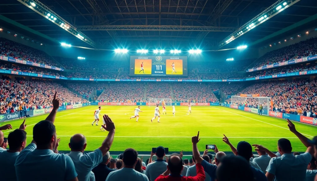 ติดตามผลบอลคืนนี้ พร้อมภาพบรรยากาศการแข่งขันฟุตบอลในสนามเต็มไปด้วยแฟนบอล