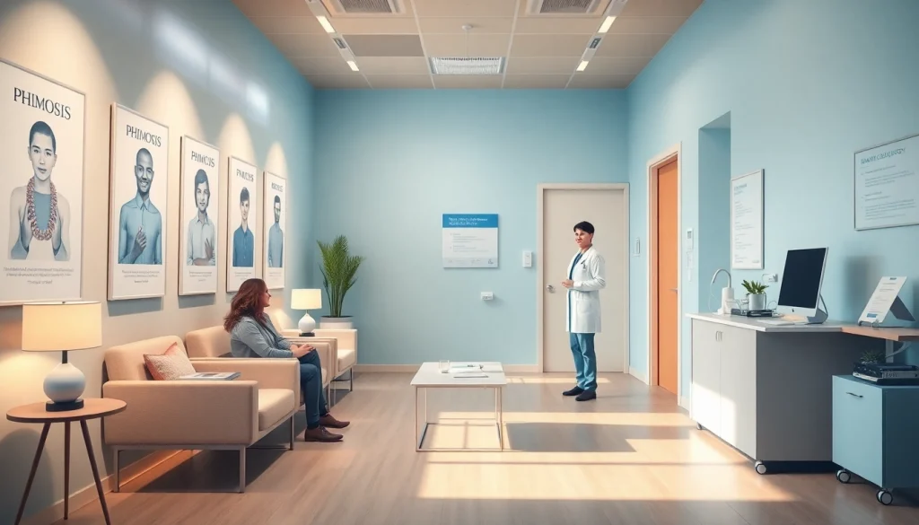 専門クリニックでの包茎手術 おすすめのシーン、思いやりのあるスタッフと患者を迎える雰囲気