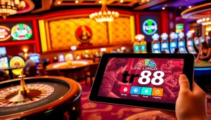 Experience thrilling online gaming with tr88 link, featuring vibrant slots and elegant tables.