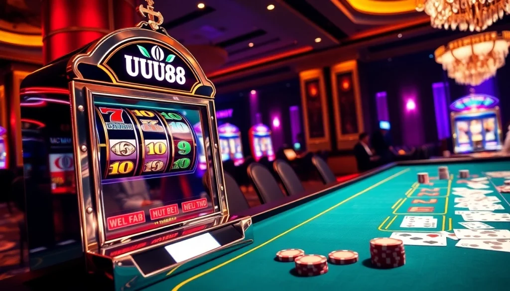 Spin the UU88 nổ hũ slot machine for thrilling jackpot opportunities and vibrant gaming excitement.