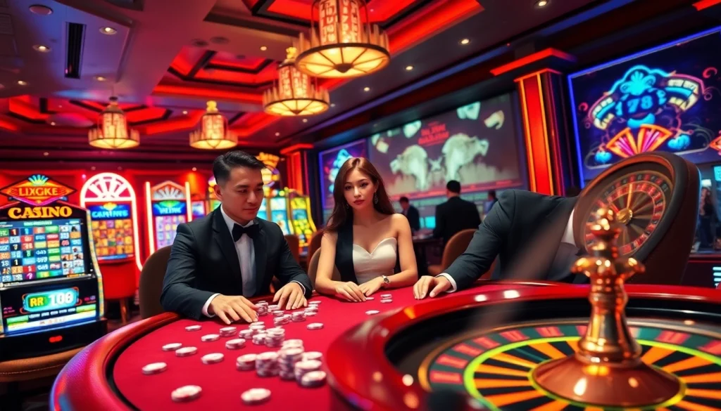 Experience high-stakes excitement at rr88 with poker tables, slot machines, and roulette wheels.