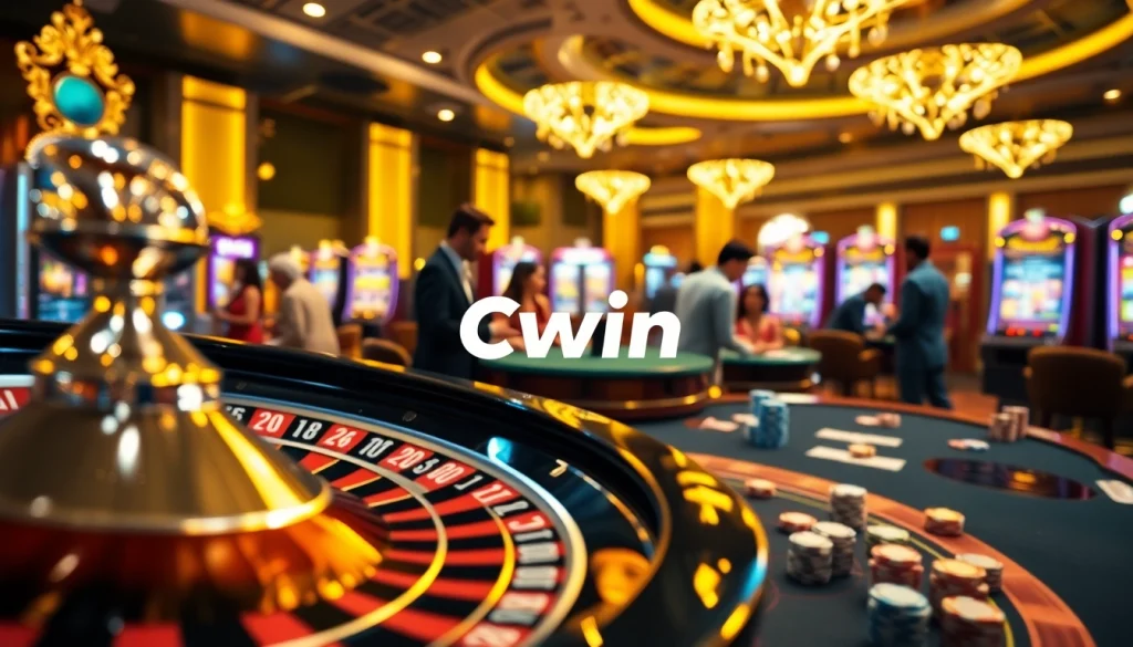 Experience high-stakes action at Cwin Casino with vibrant games and thrilling atmosphere.