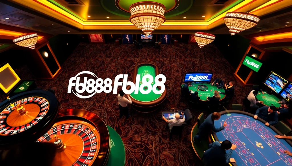Engage in thrilling roulette action at Fb88's luxurious online casino.