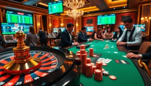 Experience high-stakes action at 388bet's luxurious casino with roulette and poker excitement.