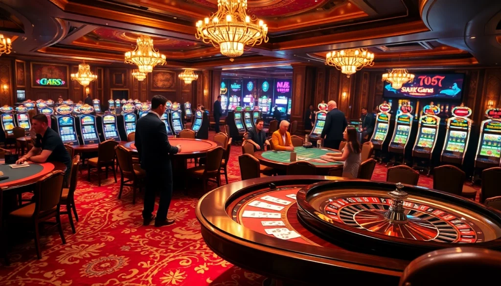 Engaging gameplay at the casino with vibrant atmosphere linking to https://fun88.foundation/ for quality gambling experiences.