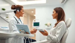 モダンな医療クリニックでの医療脱毛 おすすめ コンサルテーション風景