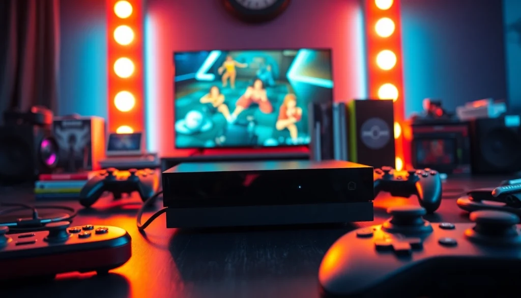 Engaging visuals of game reviews showcased in a modern gaming environment.