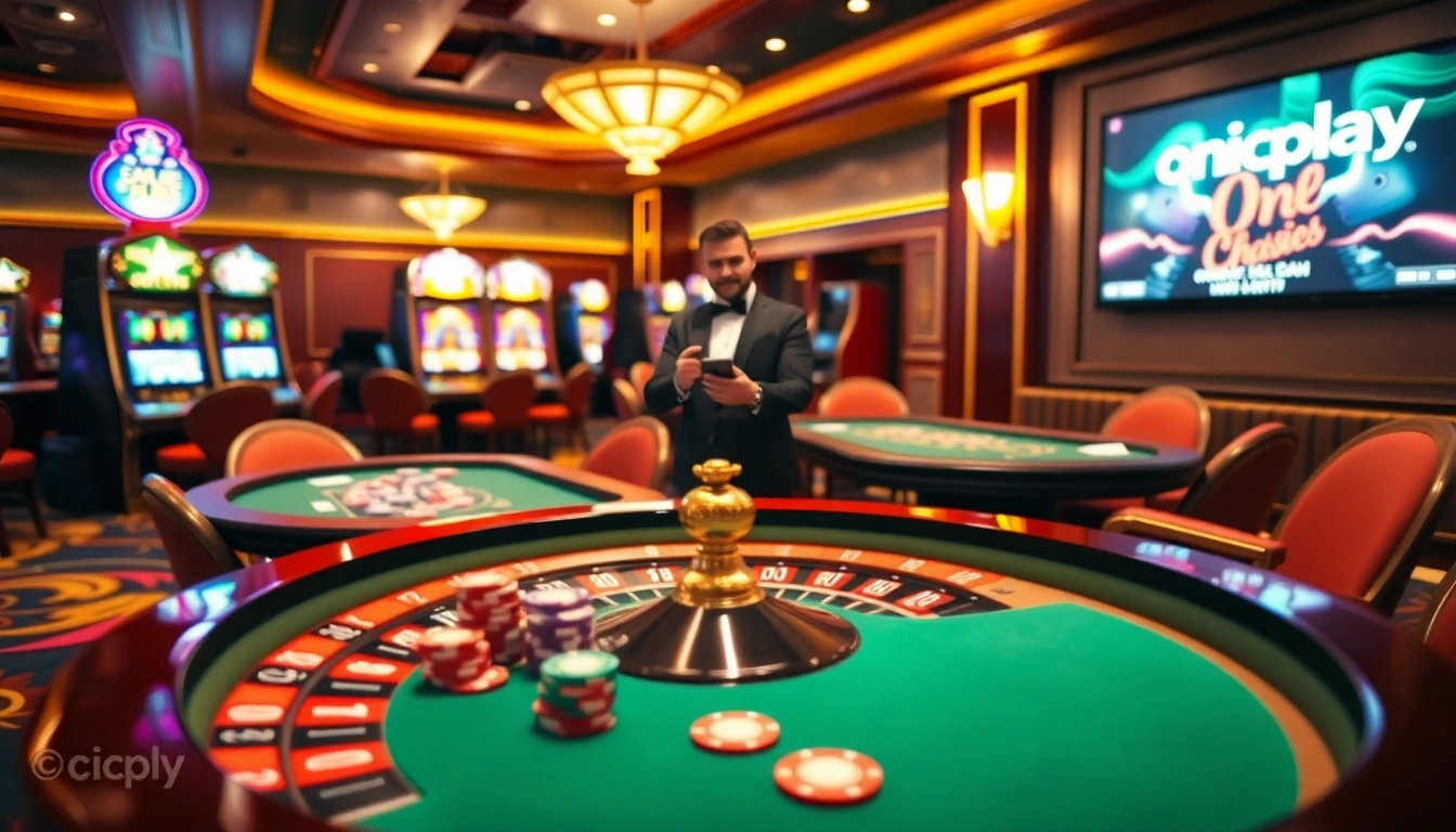 Play exciting games at Onicplay Casino with thrilling roulette action and vibrant atmosphere.